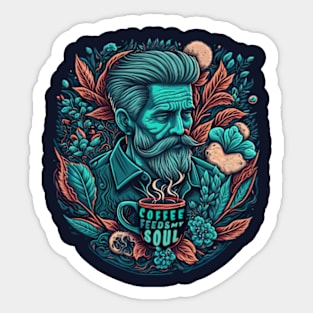 Coffee Feeds My Soul Sticker